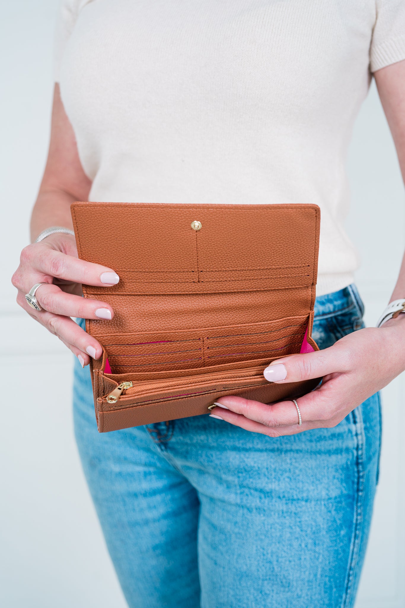 grace Zipped Wallet キナリ Grace RFID Blocking Wallet for Women | Digital Security Wallet