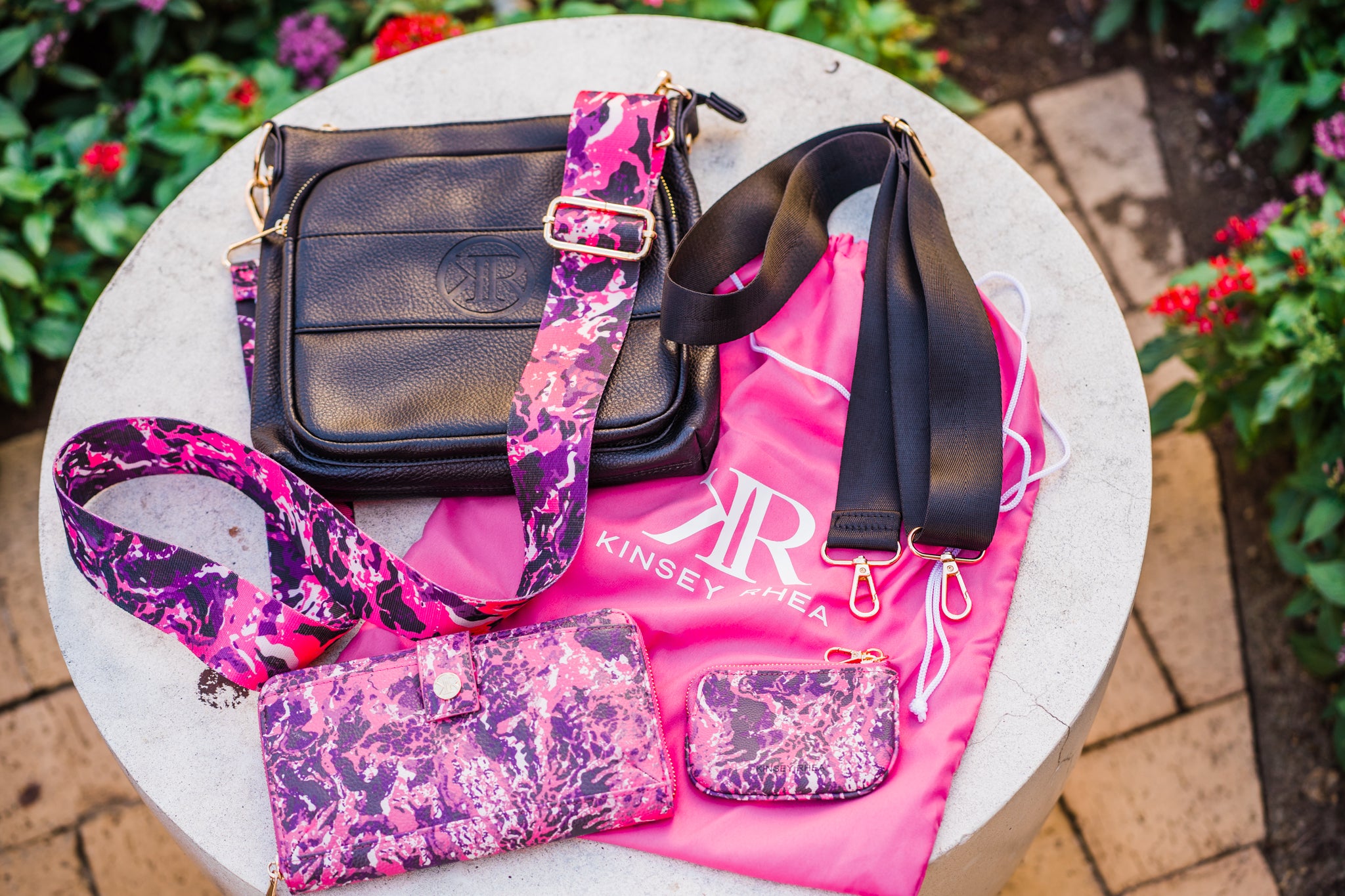 color of the year viva magenta colored handbag purse strap