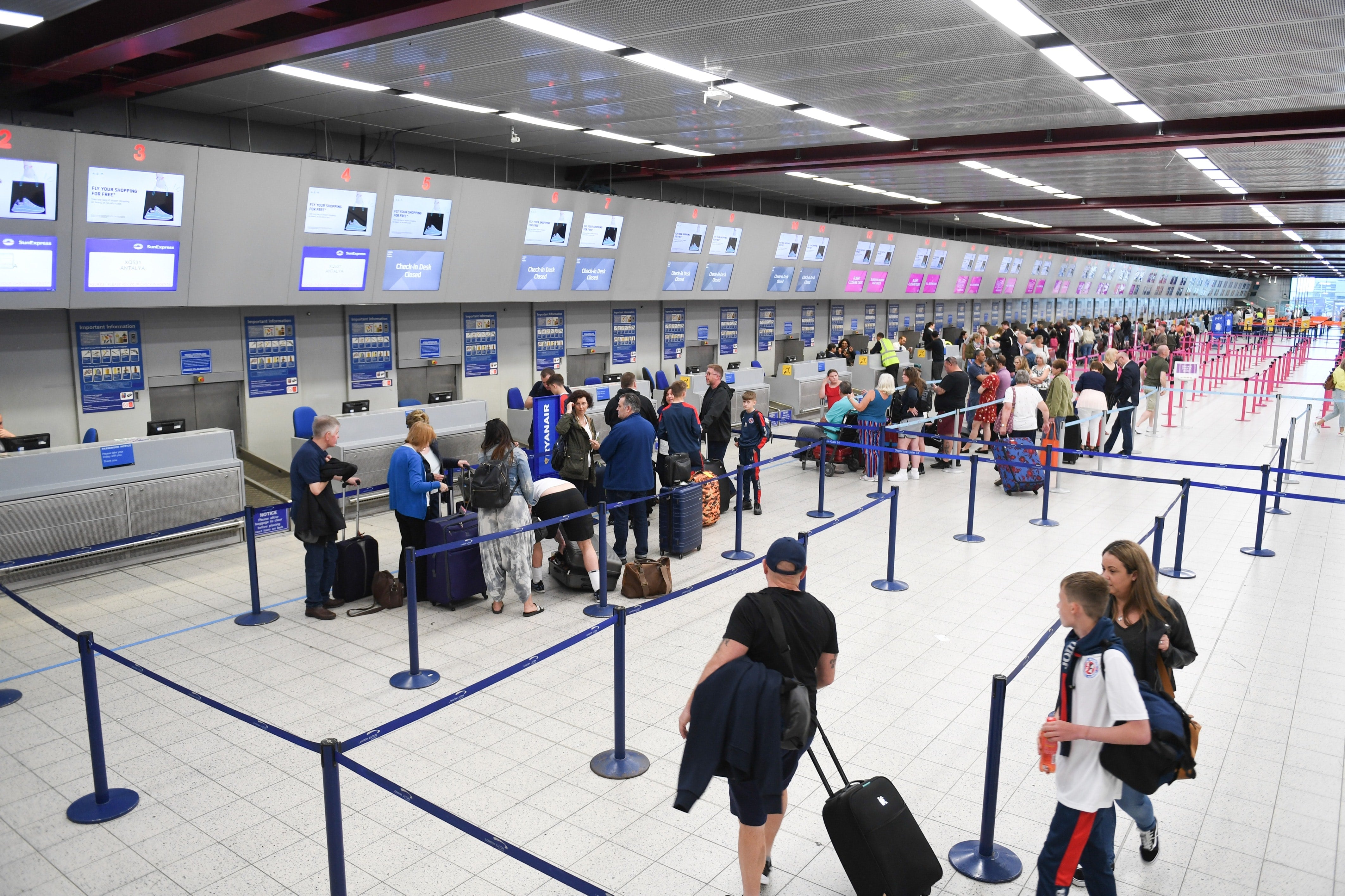 Airport security line