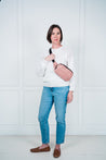pink concealed carry belt bag for women, cross body